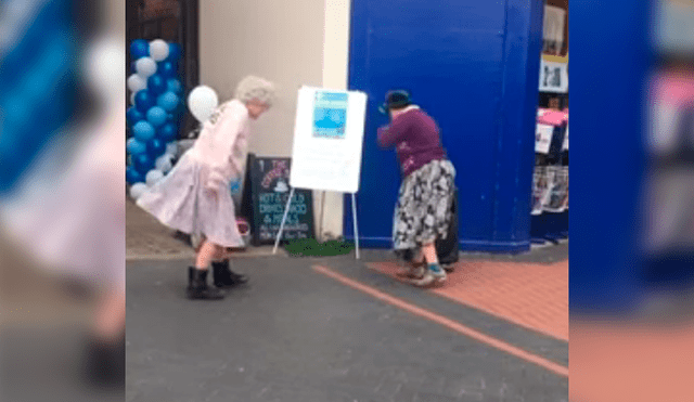 Un par de ancianas dejaron a más de uno con la boca abierta al realizar enérgica coreografía de Break Dance una vía de Estados Unidos