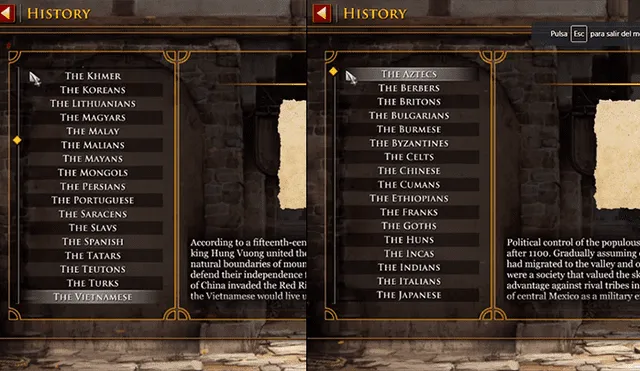 Age of Empires 2 tiene por el contrario, hasta 35 civilizaciones.