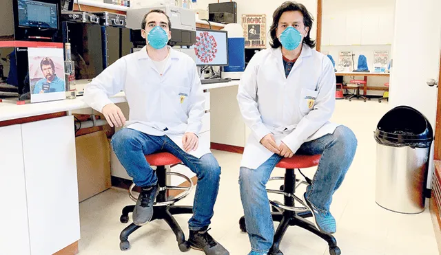 Ciencia. Biólogos Joaquín Abugattas, Edward Málaga Trillo y el resto del equipo llevan meses de trabajo en su laboratorio.