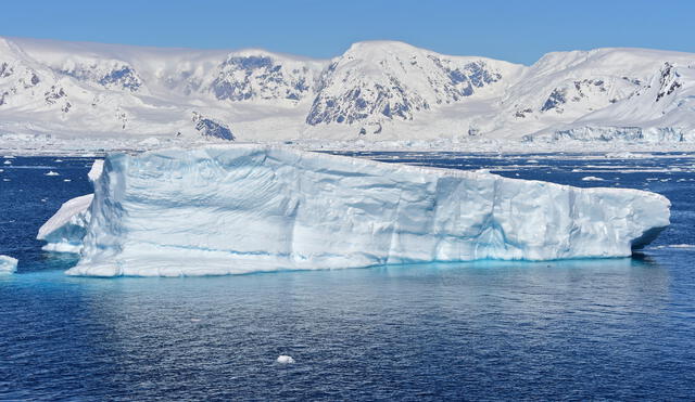 Deshielo de Glaciares. Temor por inusual incremento de la temperatura en las capas polares de la Tierra. Foto: AFP.