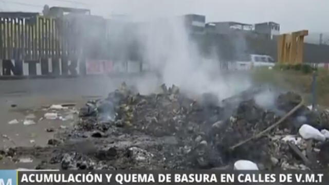 VMT: vecinos queman toneladas de basura ante la falta de recolección [VIDEO]