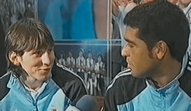 Lionel Messi y Juan Román Riquelme jugaron el Mundial Alemania 2006. Foto: captura TyC Sports