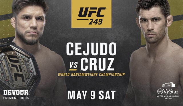 Henry Cejudo vs Dominick Cruz pelearán en UFC 249. Foto: UFC