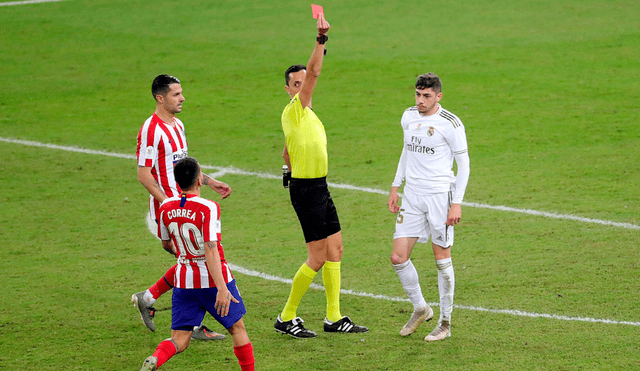Diego Simeone defendió lo hecho por Federico Valverde en la final Real Madrid vs. Atlético de Madrid. | Foto: EFE