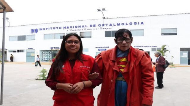 “Superman peruano” es atendido por el Instituto Nacional de Oftalmología