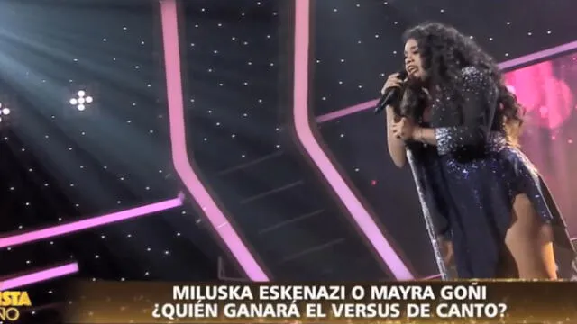 Miluska Eskenazi deja mensaje a Mayra Goñi tras enfrentarla en “El artista del año” 
