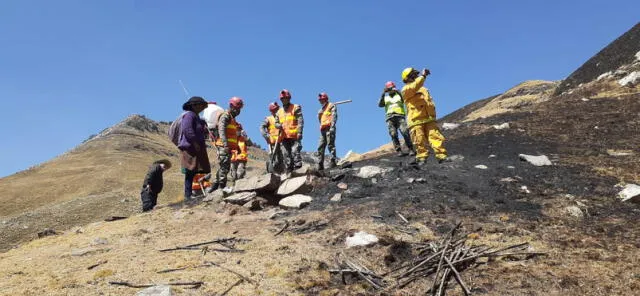 Áncash: incendio forestal activo por 5 días fue extinguido