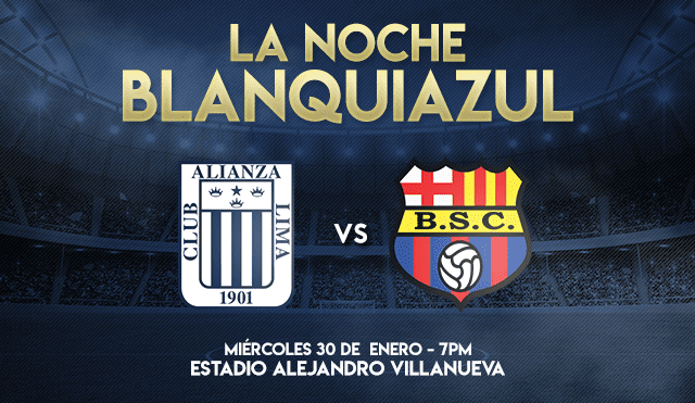 Alianza Lima 3-0 Barcelona SC: triunfo íntimo en la 'Noche Blanquiazul' 2019