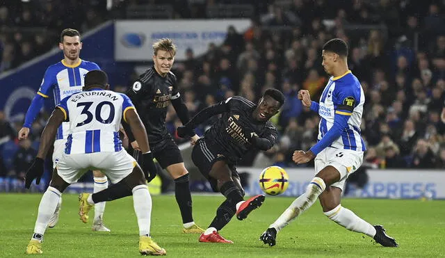 Arsenal cierra el año como líder de la tabla de Premier League 2022-23. Foto: AFP