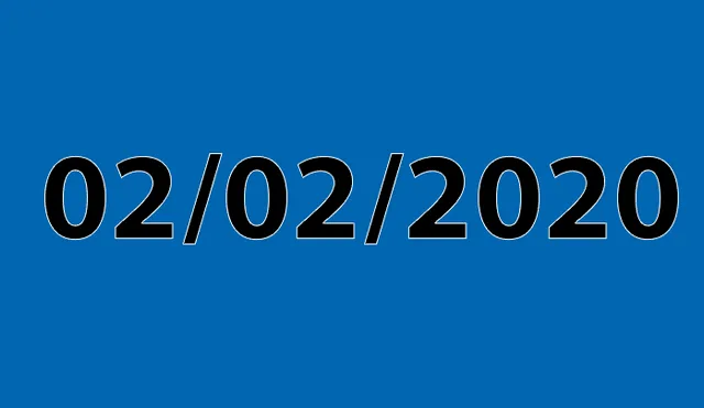 En Twitter ha causado furor en miles de usuarios la fecha capicúa 02/02/2020.
