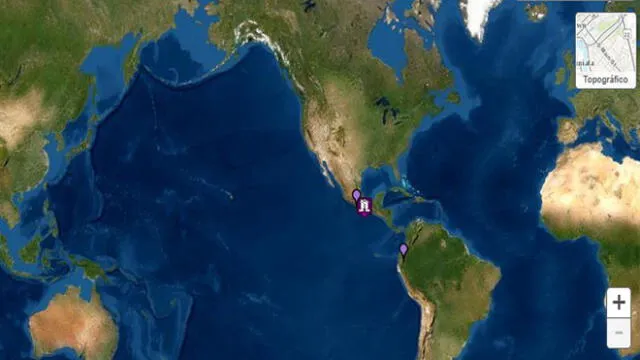 El sismo se registró en México y tuvo una magnitud de 7,5. Foto: captura