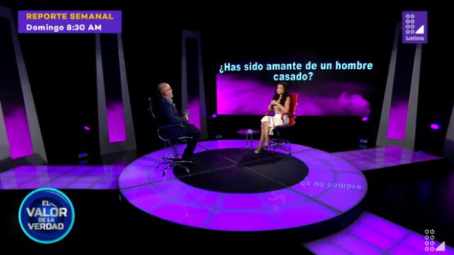 Janet Barboza en ‘El valor de la verdad’: “Fui amante de un hombre casado” [VIDEO]