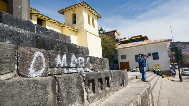 Escolares de Cusco atentan contra patrimonio 