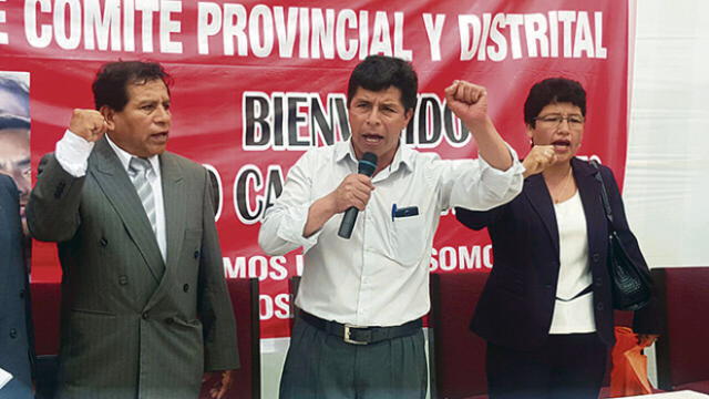 Dirigente Pedro Castillo anuncia reinicio de huelga magisterial en 2018