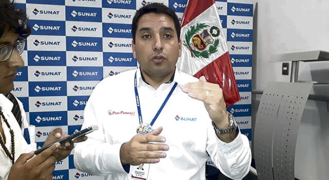 Impuestos. Intendente de Sunat, Paúl Rodríguez.