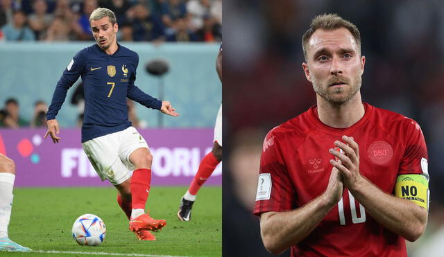 Antoine Griezmann y Christian Eriksen son dos de los jugadores más destacados de cada selección. Foto: Composición AFP