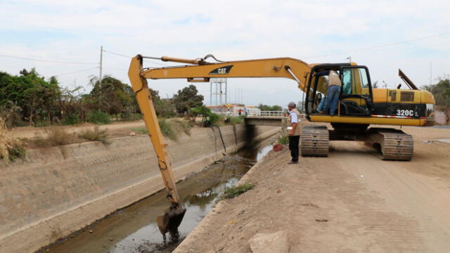Lambayeque: realizan limpieza y mantenimiento del canal Taymi