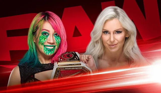 Asuka vs. Charlotte por el Campeonato Femenil HOY en Monday Night RAW. Foto: WWE