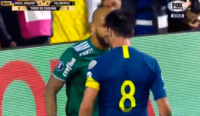 Boca Juniors vs Palmeiras: Pablo Pérez y Felipe Melo casi se van a las manos [VIDEO]