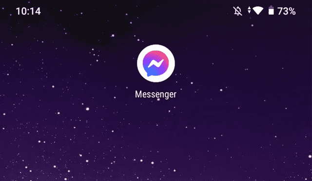 Cómo se ve el nuevo ícono de Messenger en el escritorio del smartphone. Foto: La República