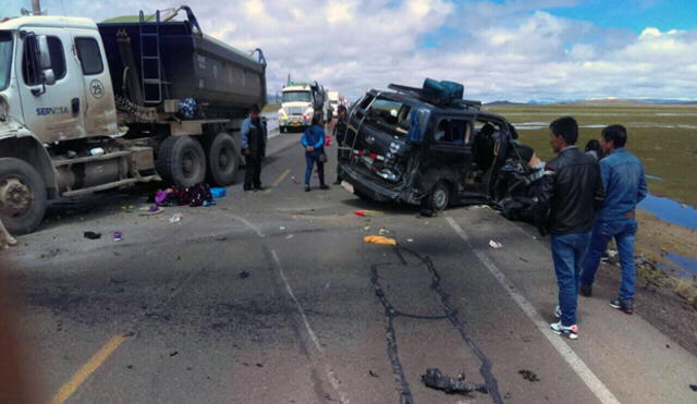 Un muerto y dos heridos en accidente de tránsito en la vía a Arequipa