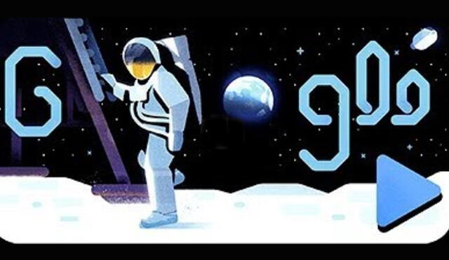Con conmovedor doodle, Google conmemora los 50 años del primer alunizaje.