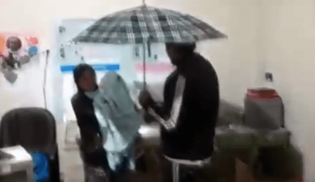 Ayacucho: innumerables goteras en centro de salud obliga a los pacientes utilizar paraguas  [VIDEO]