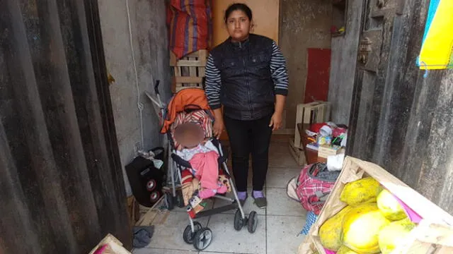 Mujer trabaja en un puesto de venta de frutas. Todos los días se levanta a las 3:00 a.m. y gana 20 soles diarios. (Foto: Grace Mora / La República)