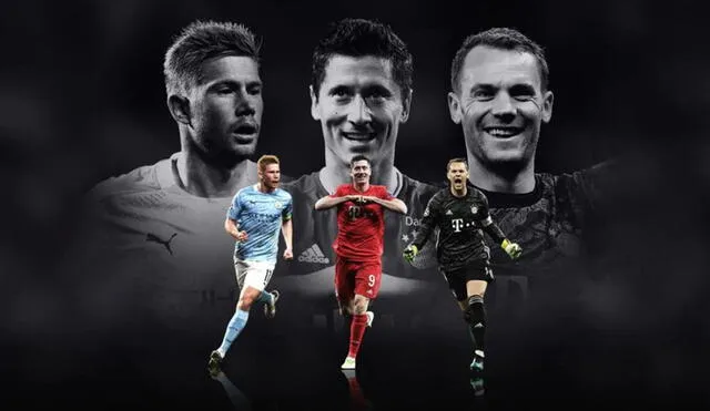 UEFA anunció a los tres candidatos a mejor jugador del año 2019-20. Foto: UEFA.