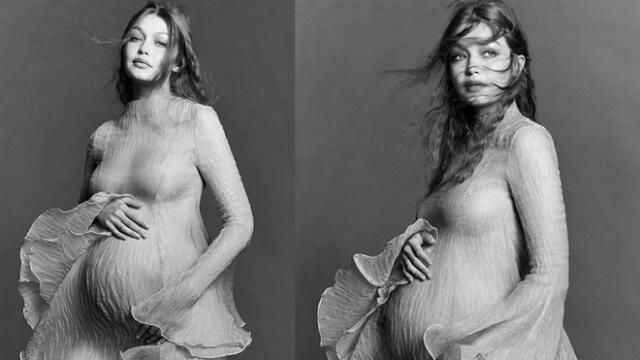 Gigi Hadid sorprendió al compartir una tierna sesión fotográfica, mostrando su avanzado estado de embarazo | FOTO: Instagram
