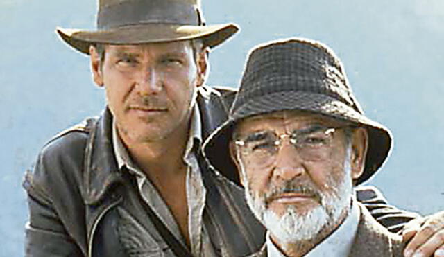 Junto a Harrison Ford. En Indiana Jones. Foto: Difusión