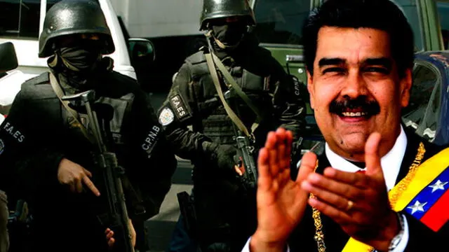 El régimen de Nicolás Maduro tiene en las FAES un grupo armado para arremeter contra los que no respeten ''el orden público''. Foto: Composición