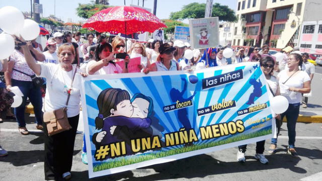 Chimbote: pobladores salieron a las calles para decir en voz alta “Ni una niña menos”