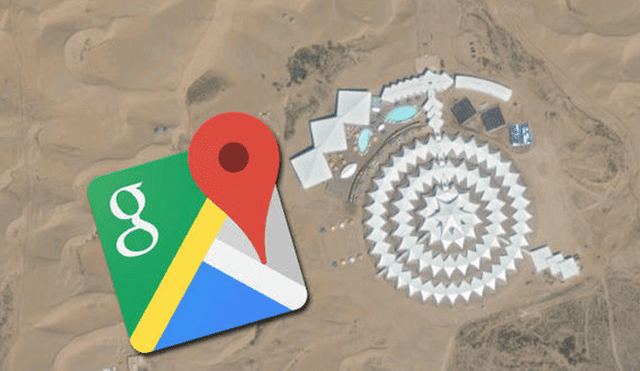 Google Maps: ¿Captaron una base extraterrestre en pleno desierto chino? [FOTOS]