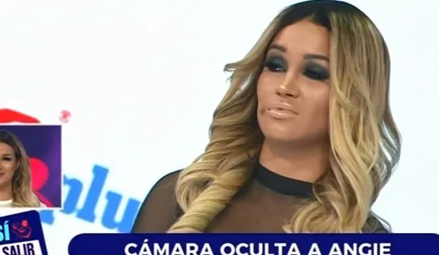 ¡Entró en pánico! Angie Arizaga fue víctima de cruel cámara escondida