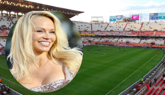 Pamela Anderson fotografiada en hotel junto a futbolista de la Liga española