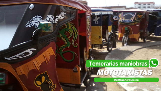 Reportero Ciudadano: Mototaxistas realizan temerarias maniobras por mal estado de pista