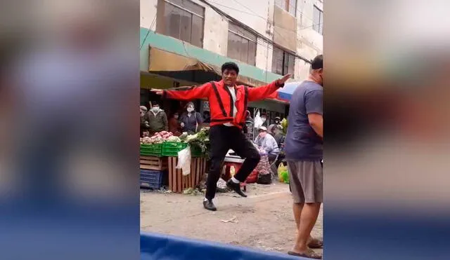 Desliza las imágenes para ver la increíble coreografía que hizo esta artista callejero de Thriller de Michael Jackson. Foto: captura de TikTok/eladioyou