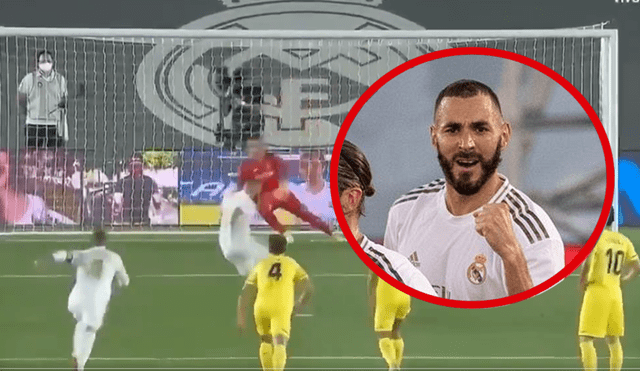 Gol de Benzema en el Real Madrid vs. Villarreal.
