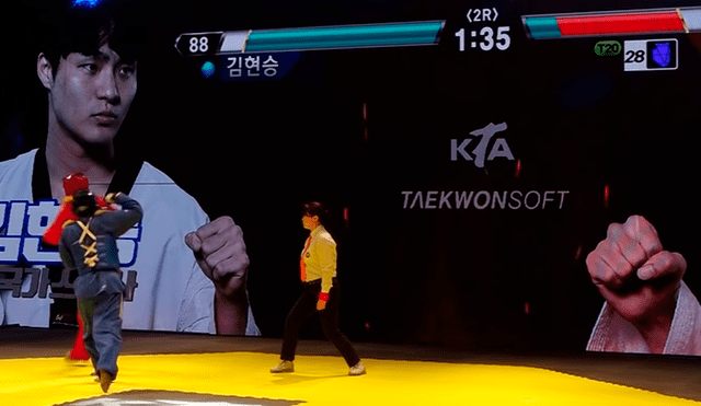 El nuevo sistema de puntuación de Taekwondo utiliza un sensor que mide la fuerza de los ataques.