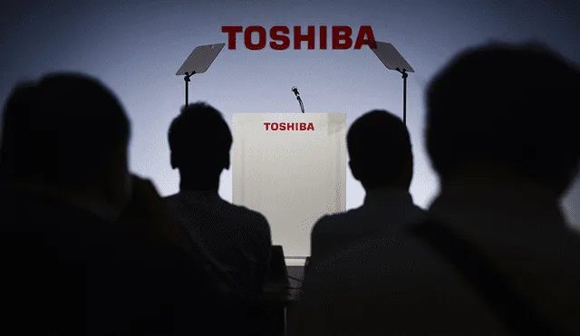 Conferencia de prensa de Toshiba en Tokio el 8 de noviembre de 2018. | Foto: Martin Bureau / AFP