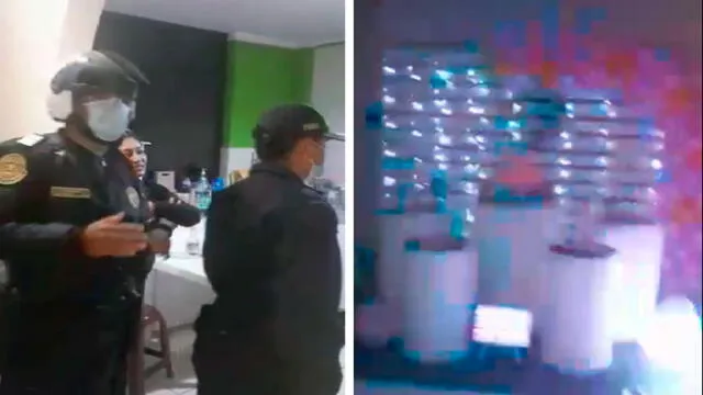 Policía interviene a familia en quinceañero en Picsi.