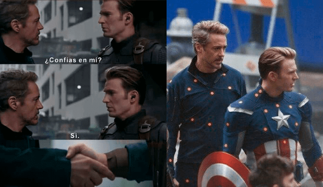 Avengers Endgame: ¿Iron Man se encontró con el Capitán América del pasado?