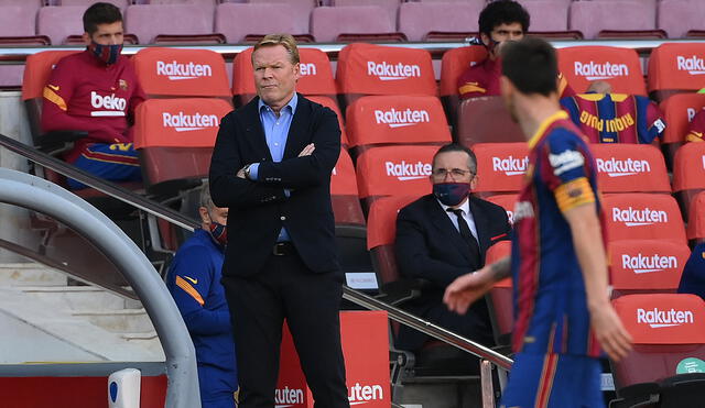 Ronald Koeman asegura tener buena relación con Messi. Foto: AFP