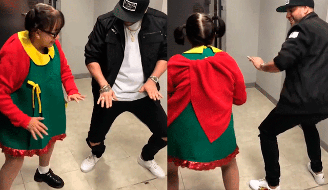 "La Chilindrina" baila junto a Nicky Jam reggaetón y es un éxito en redes [VIDEO]