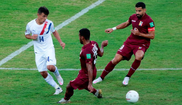 Paraguay y Venezuela se enfrentan por la fecha 2 de las Eliminatorias Qatar 2022. Foto: Twitter / @Albirroja