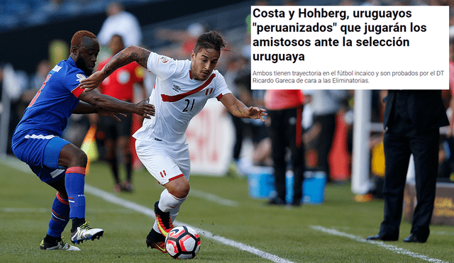 Alejandro Hohberg fue noticia en Uruguay tras su convocatoria a la selección peruana.