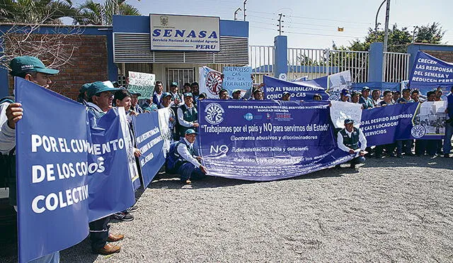Trabajadores del Senasa rechazan concurso público por temor a ser despedidos