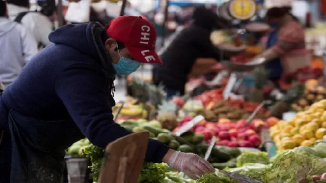 Chile - COVID-19 - mercado. Foto: Alberto Valdes