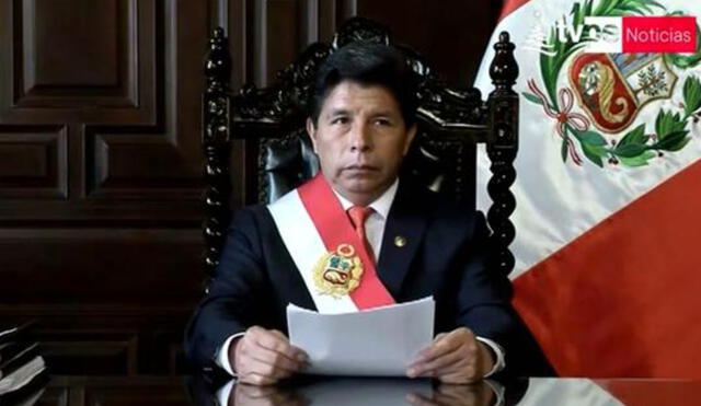 Pedro Castillo cerró el Congreso en mensaje a la nación a horas de iniciar el debate por la vacancia presidencial. Foto: Captura TV Perú
